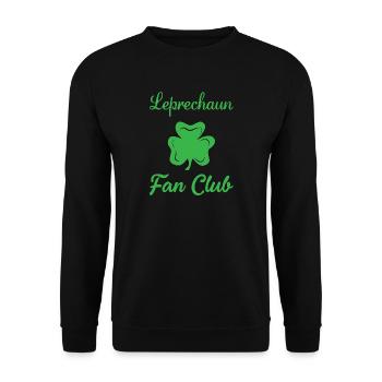 Leprechaun Fan Club - Unisex Pullover - Schwarz - Vorne - Alina (178cm) & Michal (187cm)