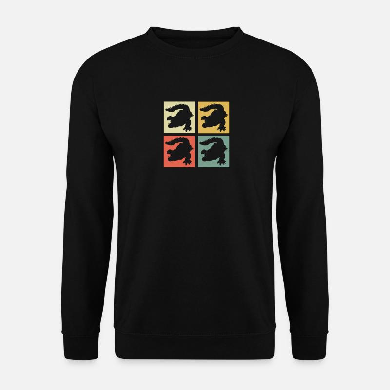 Krokodil - Unisex Pullover - Schwarz