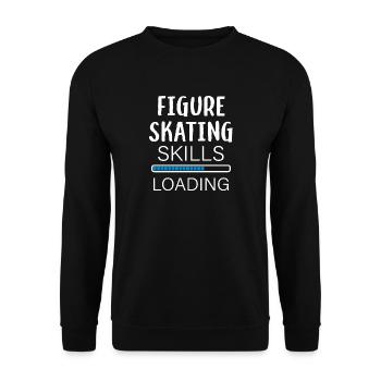 Eiskunstlauf Loading - Unisex Pullover - Schwarz - Vorne - Alina (178cm) & Michal (187cm)