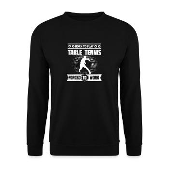 Ping-à-table Balle Raquette cadeau idée cadeau - Sweat-shirt Unisexe - noir - Devant - Alina (178cm) & Michal (187cm)