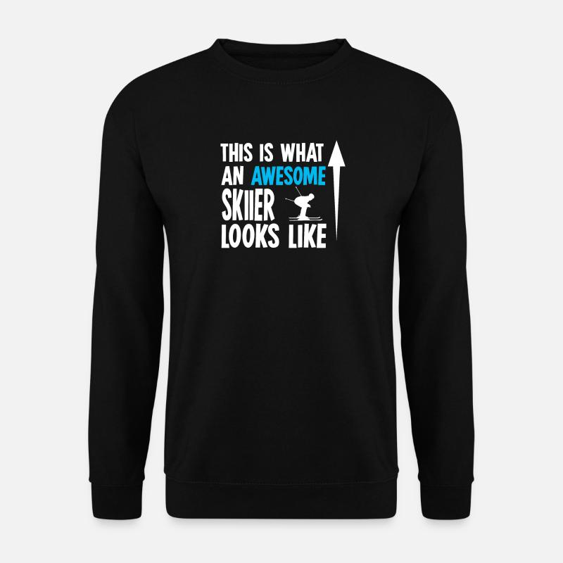 Ski skiing - Unisex Sweatshirt - black
