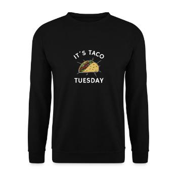 It's taco tuesday mexican food - Unisex Sweatshirt - black - Front - Alina (178cm) & Michal (187cm)