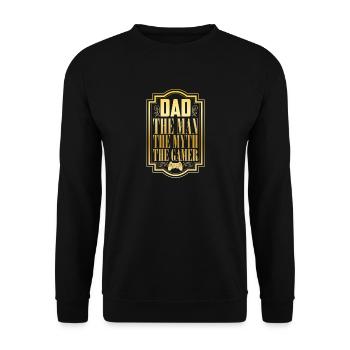 Gamer Video Game Level Nerd computer gift idea - Unisex Sweatshirt - black - Front - Alina (178cm) & Michal (187cm)
