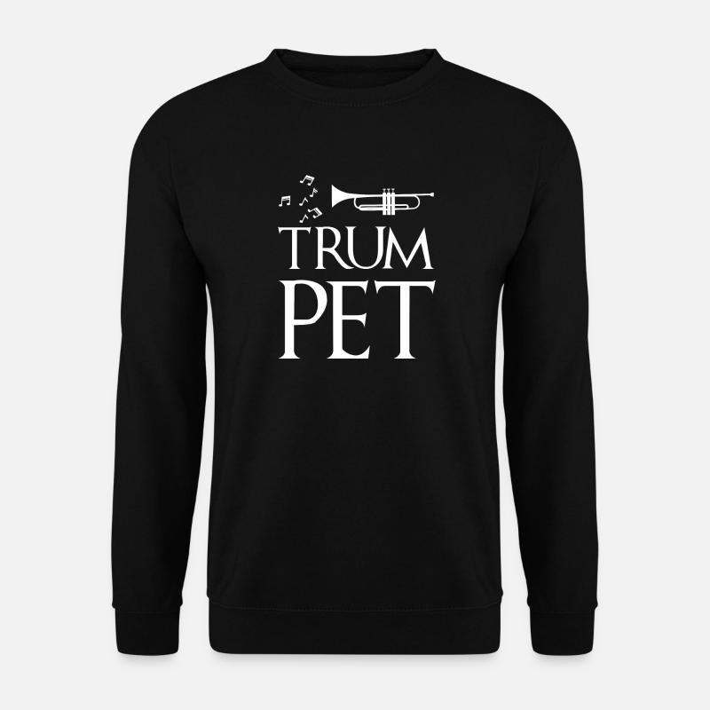 Trompete - Trompeten - Trompeter - Musik - Noten - Unisex Pullover - Schwarz