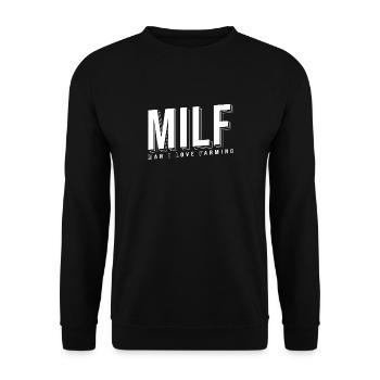 Agriculture farmer man - Unisex Sweatshirt - black - Front - Alina (178cm) & Michal (187cm)