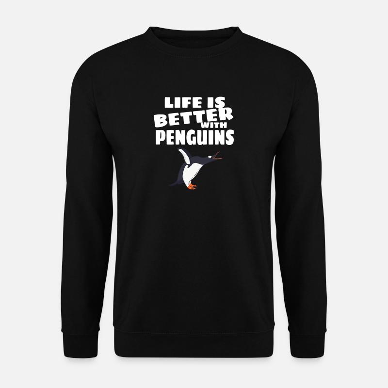 penguin - Unisex Sweatshirt - black
