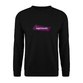 Desmiregal Trend Trendy cooles angesagtes Geschenk - Unisex Pullover - Schwarz - Vorne - Alina (178cm) & Michal (187cm)