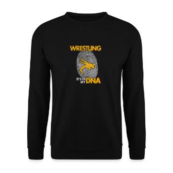 Ringen Ringkampf Ringer Geschenk Wrestling - Unisex Pullover - Schwarz - Vorne - Alina (178cm) & Michal (187cm)
