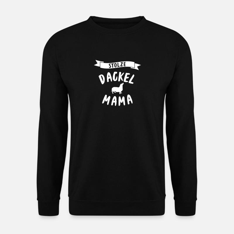 Fière teckel maman - Sweat-shirt Unisexe - noir