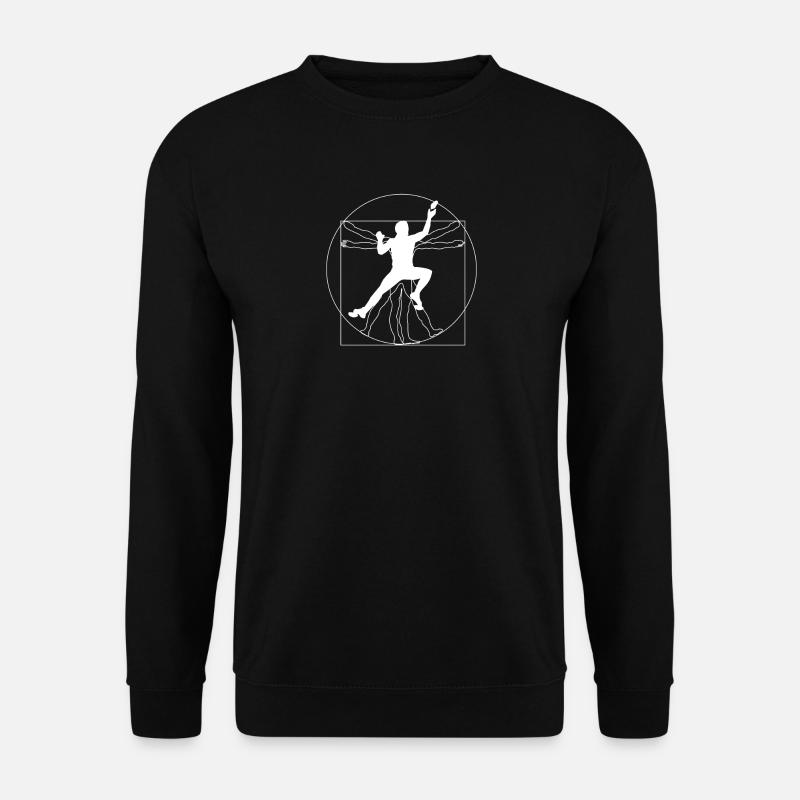 Boulderer - funny tshirt - Unisex Sweatshirt - black