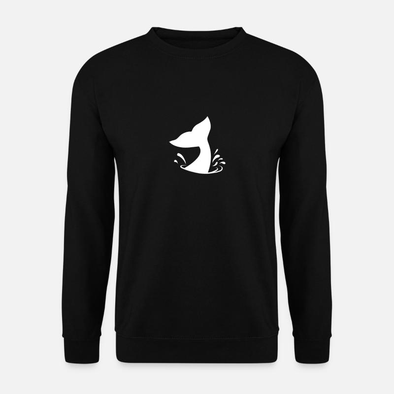 Whale fin - Unisex Sweatshirt - black