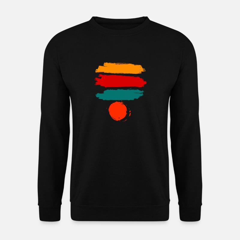Pinsel Strich - Unisex Pullover - Schwarz