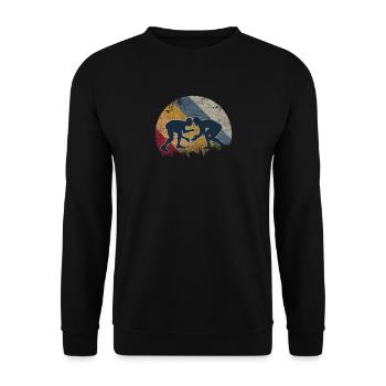 Lutte lutte de lutte de lutte cadeau wrestling - Sweat-shirt Unisexe - noir - Devant - Alina (178cm) & Michal (187cm)
