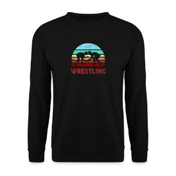 Ringer Freistil pinnen Geschenk Idée cadeau - Sweat-shirt Unisexe - noir - Devant - Alina (178cm) & Michal (187cm)