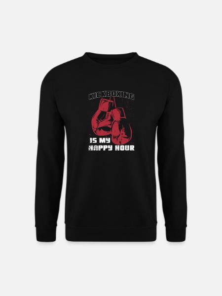 Kickboxing Happy Hour - Unisex Sweatshirt - black