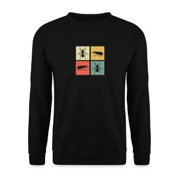 Ameise - Unisex Pullover - Schwarz - Vorne - Alina (178cm) & Michal (187cm)