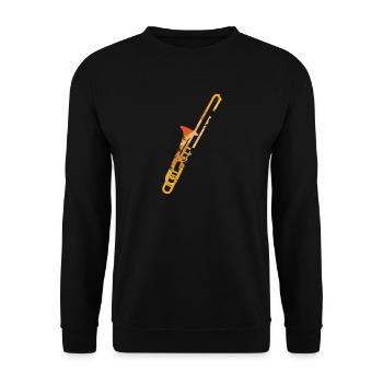 Trombone Jazz Gift Instrument Musical Vintage - Sweat-shirt Unisexe - noir - Devant - Alina (178cm) & Michal (187cm)