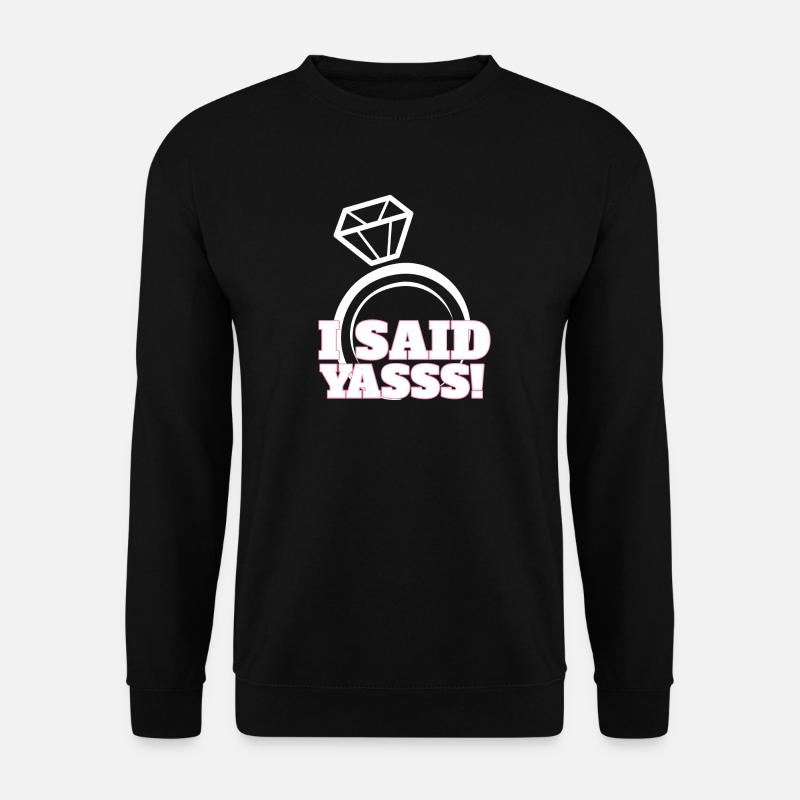 Hochzeit - Unisex Pullover - Schwarz