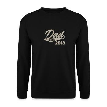 Papa cadeau de naissance idée cadeau 2013 bébé papa - Sweat-shirt Unisexe - noir - Devant - Alina (178cm) & Michal (187cm)