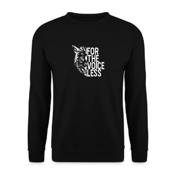 Wolf Wolf Pack Animal Protection Woodlander Gift - Unisex Sweatshirt - black - Front - Alina (178cm) & Michal (187cm)