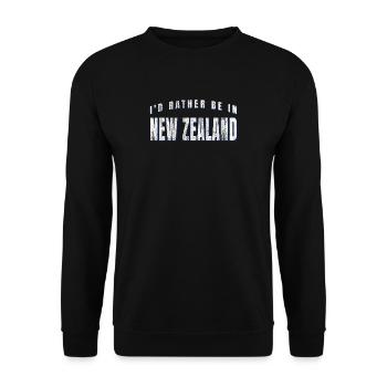 Kiwi-Neuseeländer - Unisex Pullover - Schwarz - Vorne - Alina (178cm) & Michal (187cm)