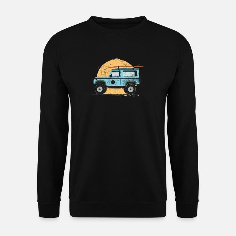 Surfing Jeep Urlaub - Unisex Pullover - Schwarz