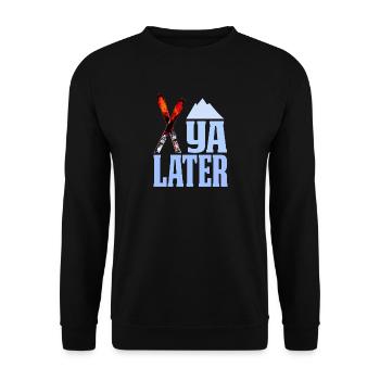 Ski Ya Later Ski Apres-ski cadeau chaud - Sweat-shirt Unisexe - noir - Devant - Alina (178cm) & Michal (187cm)