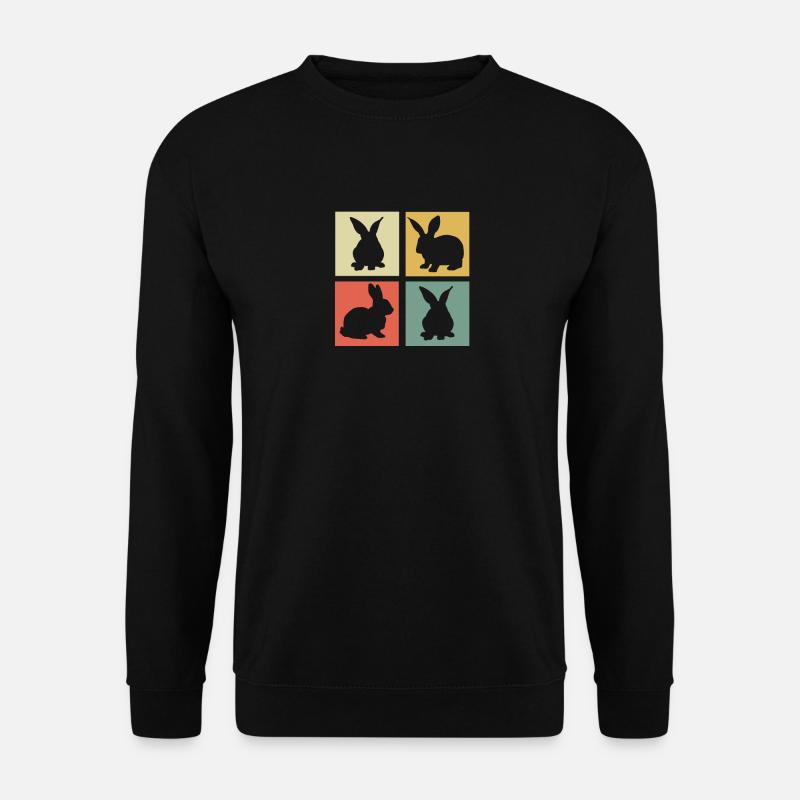 Hase - Unisex Pullover - Schwarz