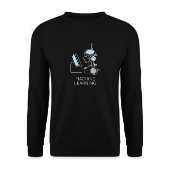Machine Learning Ai - Unisex Pullover - Schwarz - Vorne - Alina (178cm) & Michal (187cm)