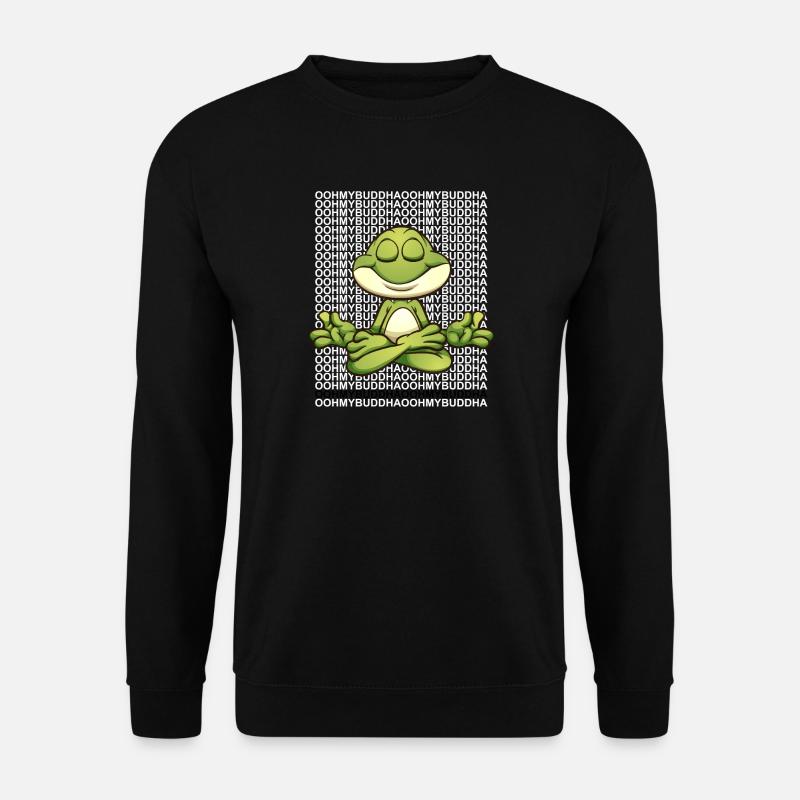 Oooh my Buddha frog - Unisex Sweatshirt - black