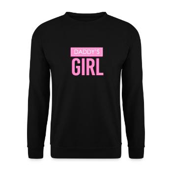 Idée cadeau d'anniversaire fille fille fille papa - Sweat-shirt Unisexe - noir - Devant - Alina (178cm) & Michal (187cm)