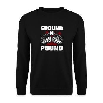 MMA Fighter Fists - Unisex Pullover - Schwarz - Vorne - Alina (178cm) & Michal (187cm)