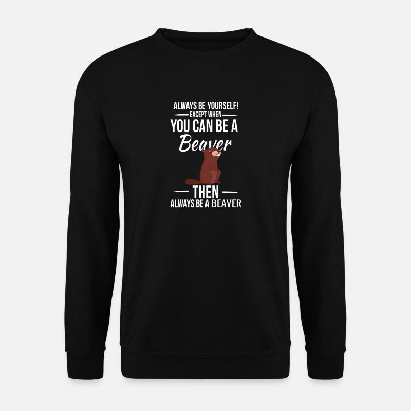 beaver - Unisex Sweatshirt - black