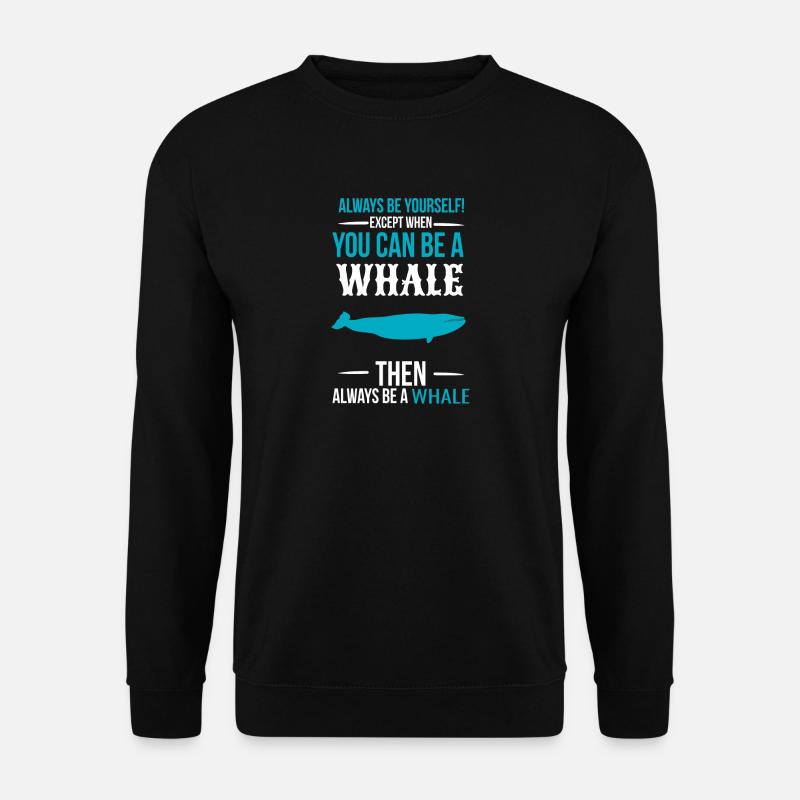 whale - Unisex Sweatshirt - black