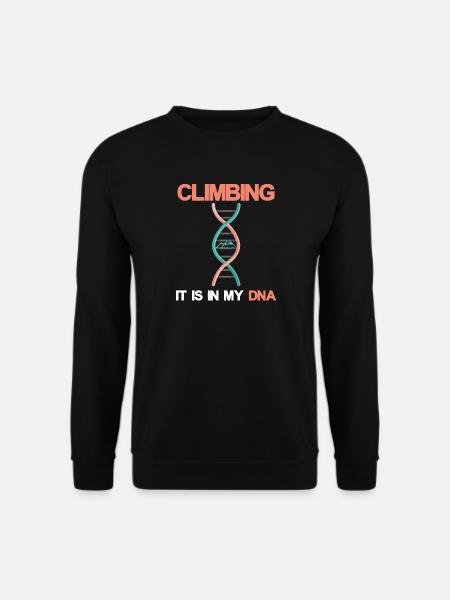 Bergsteigen Klettern DNA - Unisex Pullover - Schwarz