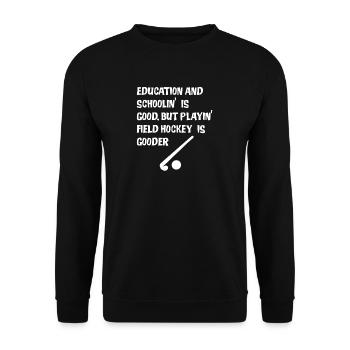 Feldhockey - Unisex Pullover - Schwarz - Vorne - Alina (178cm) & Michal (187cm)