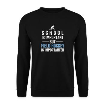 Feldhockey - Unisex Pullover - Schwarz - Vorne - Alina (178cm) & Michal (187cm)