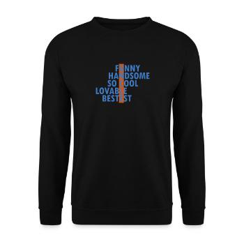 Cadeau drôle d'oncle pour le meilleur oncle - Sweat-shirt Unisexe - noir - Devant - Alina (178cm) & Michal (187cm)