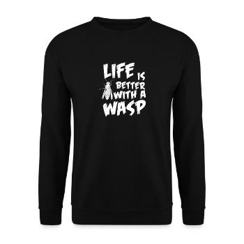 Guêpes vie insecte - Sweat-shirt Unisexe - noir - Devant - Alina (178cm) & Michal (187cm)