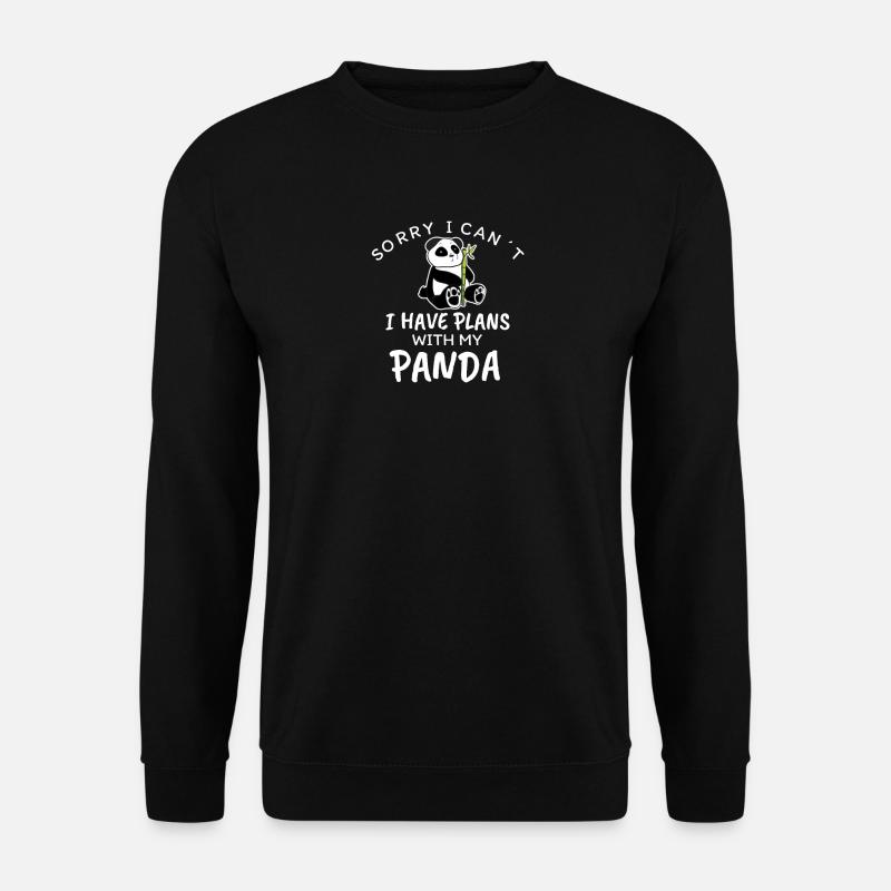 Panda - Unisex Pullover - Schwarz