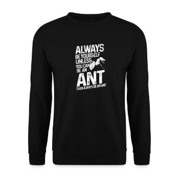 Ants insects love - Unisex Sweatshirt - black - Front - Alina (178cm) & Michal (187cm)