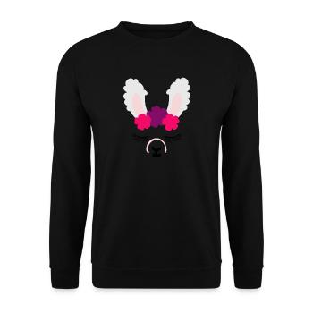Lustige Lama-Lama-Alpaka-T-Shirt Geschenkideen - Unisex Pullover - Schwarz - Vorne - Alina (178cm) & Michal (187cm)