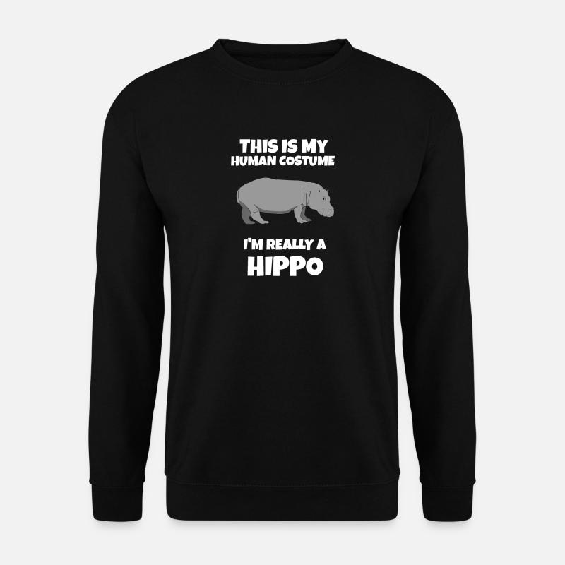 hippo - Unisex Sweatshirt - black