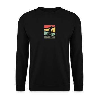 Cycle - Unisex Sweatshirt - black - Front - Alina (178cm) & Michal (187cm)