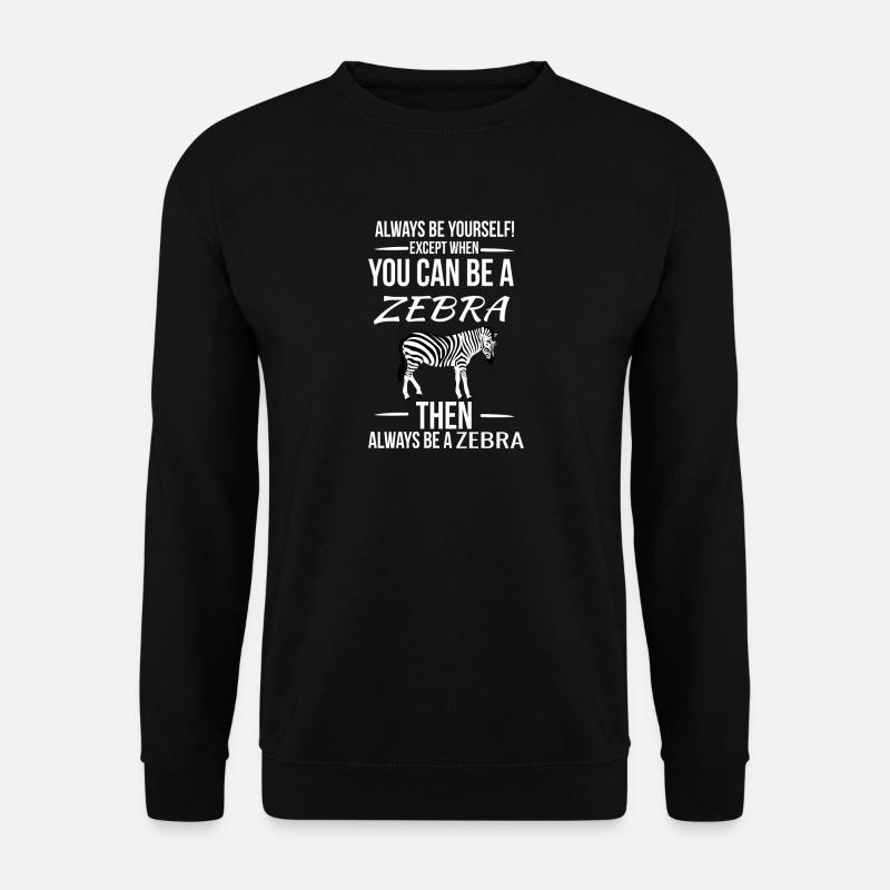 zebra - Unisex Sweatshirt - black