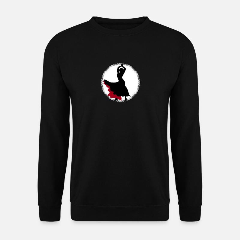 Flamenco-Tänzer - Unisex Pullover - Schwarz