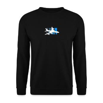 Pilot - Unisex Sweatshirt - black - Front - Alina (178cm) & Michal (187cm)