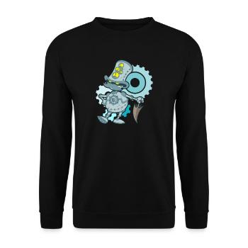 Robotter - Sweat-shirt Unisexe - noir - Devant - Alina (178cm) & Michal (187cm)