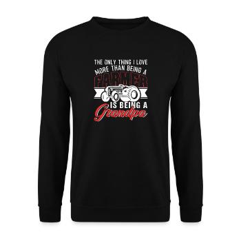 Fermier et être grand-père - Sweat-shirt Unisexe - noir - Devant - Alina (178cm) & Michal (187cm)