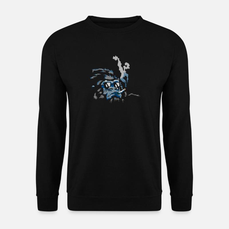 Gorilla with cigarette - Unisex Sweatshirt - black